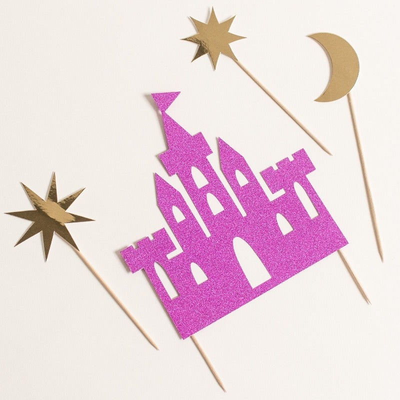 Princess Party Castle Cake Topper