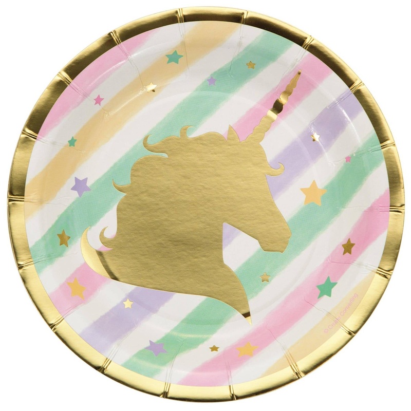 Rainbow Unicorn Cake Plates