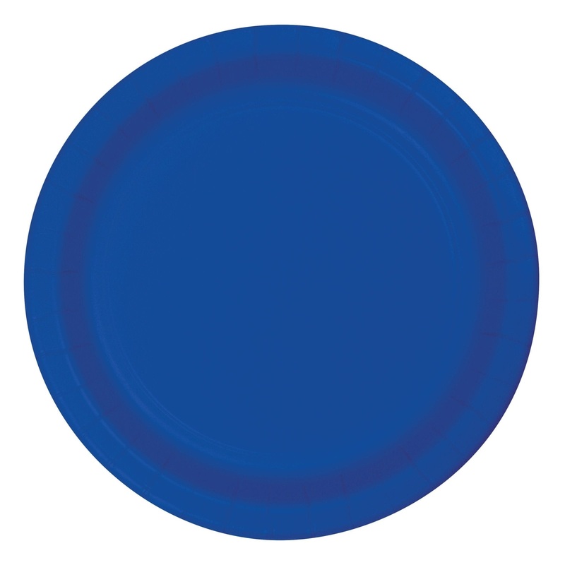 Royal Blue Cake Plates 24ct
