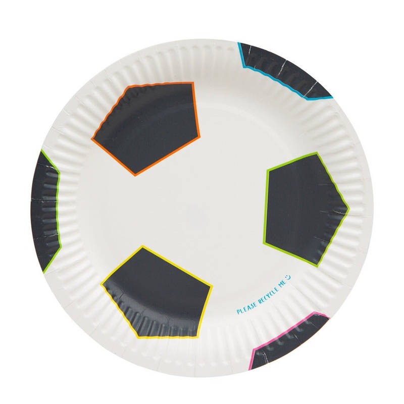 Soccer Ball Cake Plates 12ct
