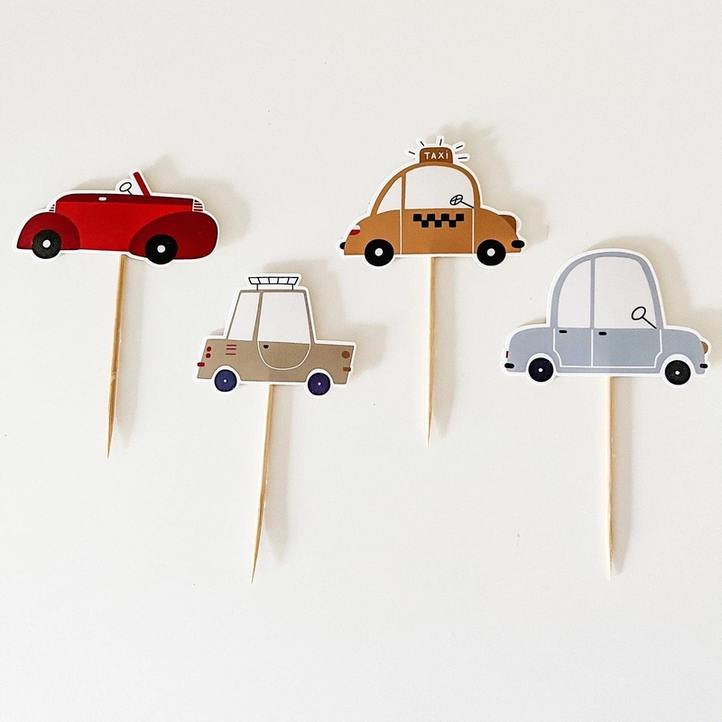 Vehicles Cupcake Picks
