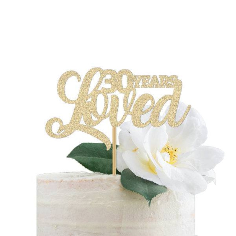 30 Years Loved Cake Topper