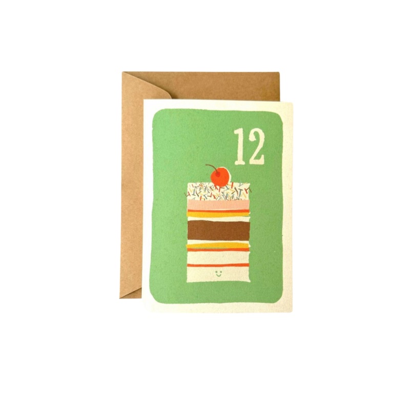Age 12 Layer Cake Birthday Card