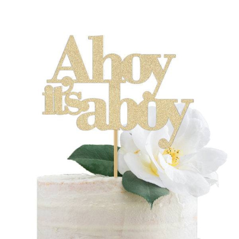 Ahoy, It's a Boy Cake Topper