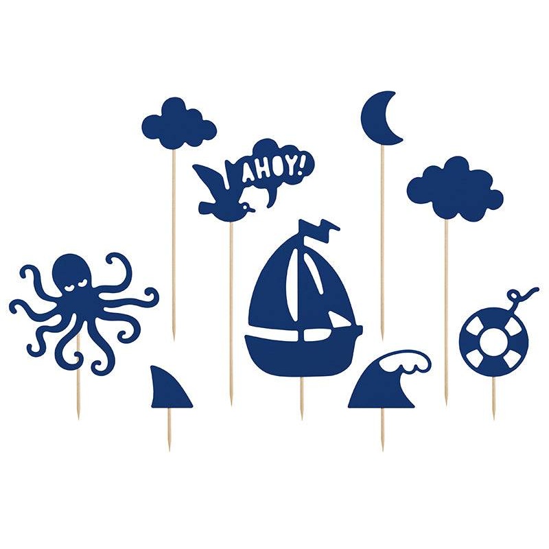 Ahoy Pirate Cake Topper Set
