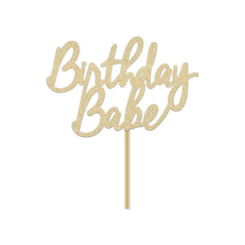 Birthday Babe Cake Topper