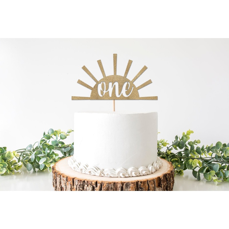 Boho First Trip Around the Sun Cake Topper