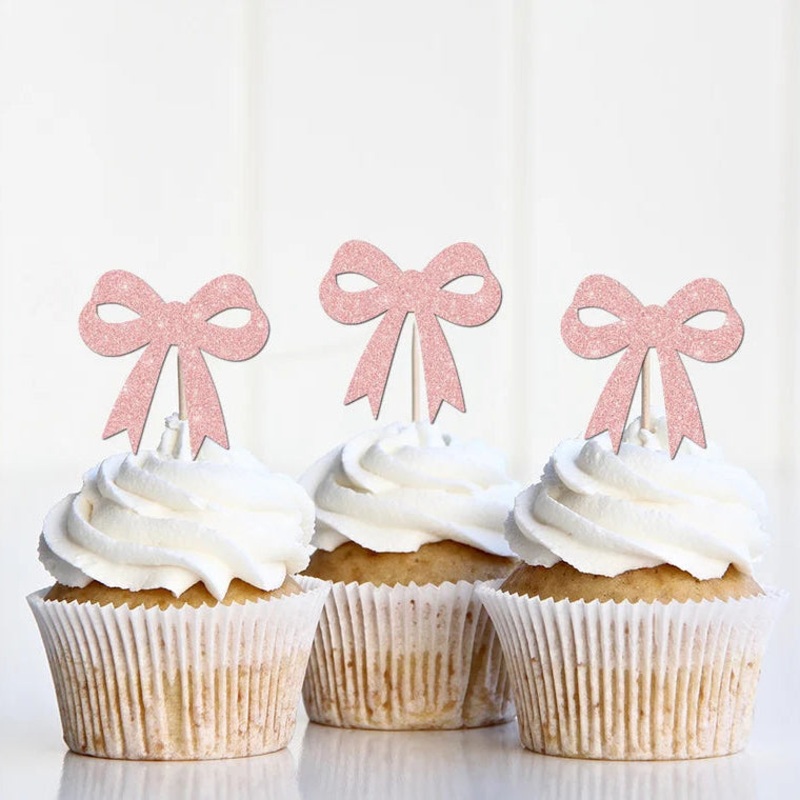 Bow Cupcake Toppers
