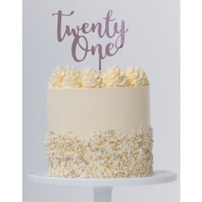 Cake Topper - TWENTY ONE ROSE GOLD