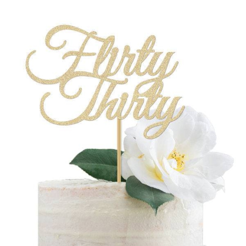 Flirty Thirty Cake Topper