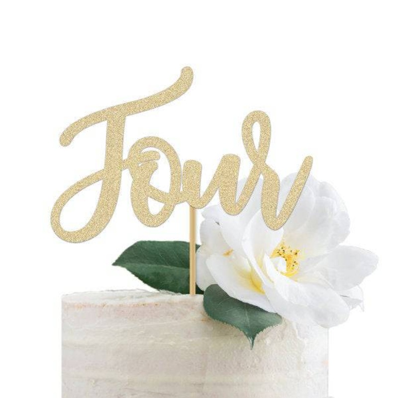 Four Cake Topper