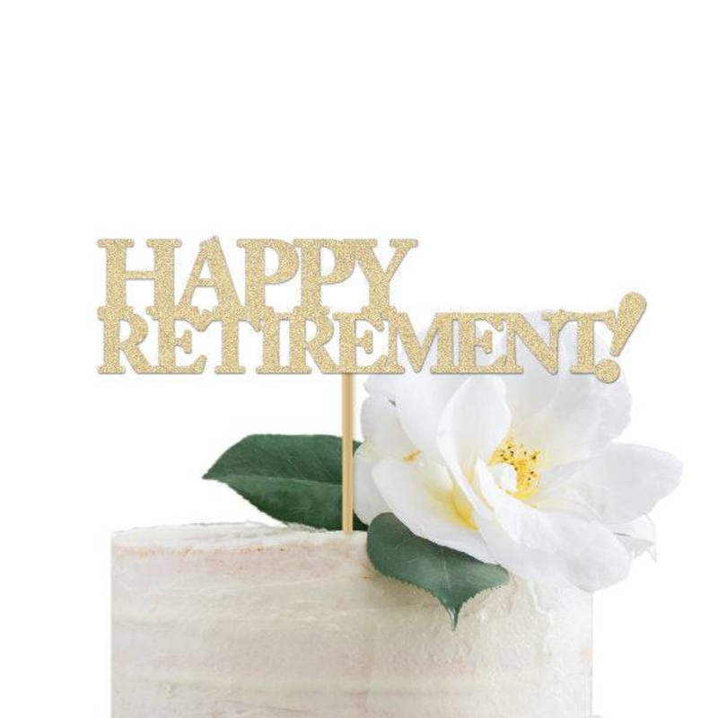 Happy Retirement Cake Topper