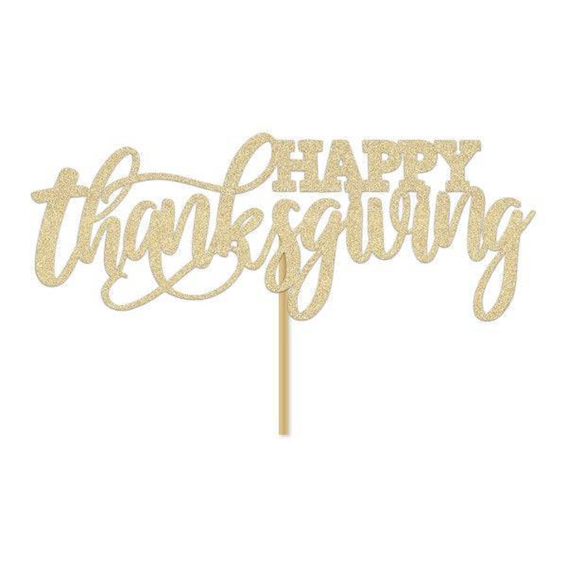 Happy Thanksgiving Cake Topper