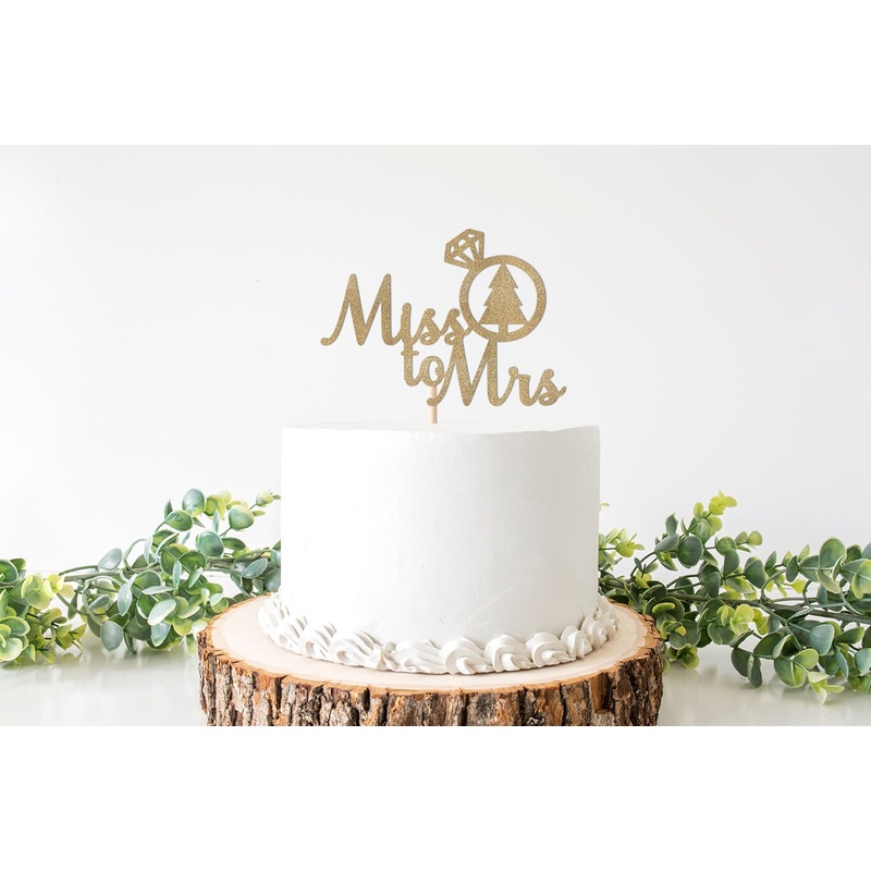 Hiking Bachelorette Cake Topper