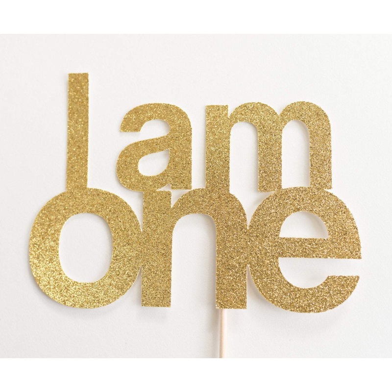 I am One Cake Topper
