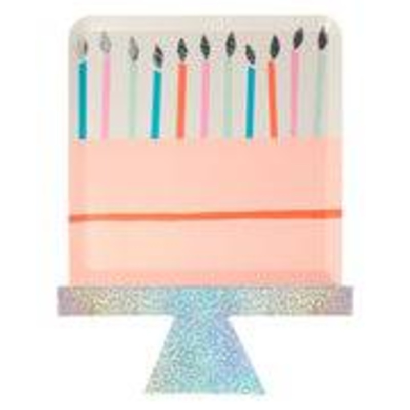 Meri Meri Birthday Cake Plates (x 8)