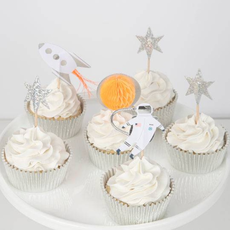 Meri Meri Space Cupcake Topper Kit 24pk JN23 S9297