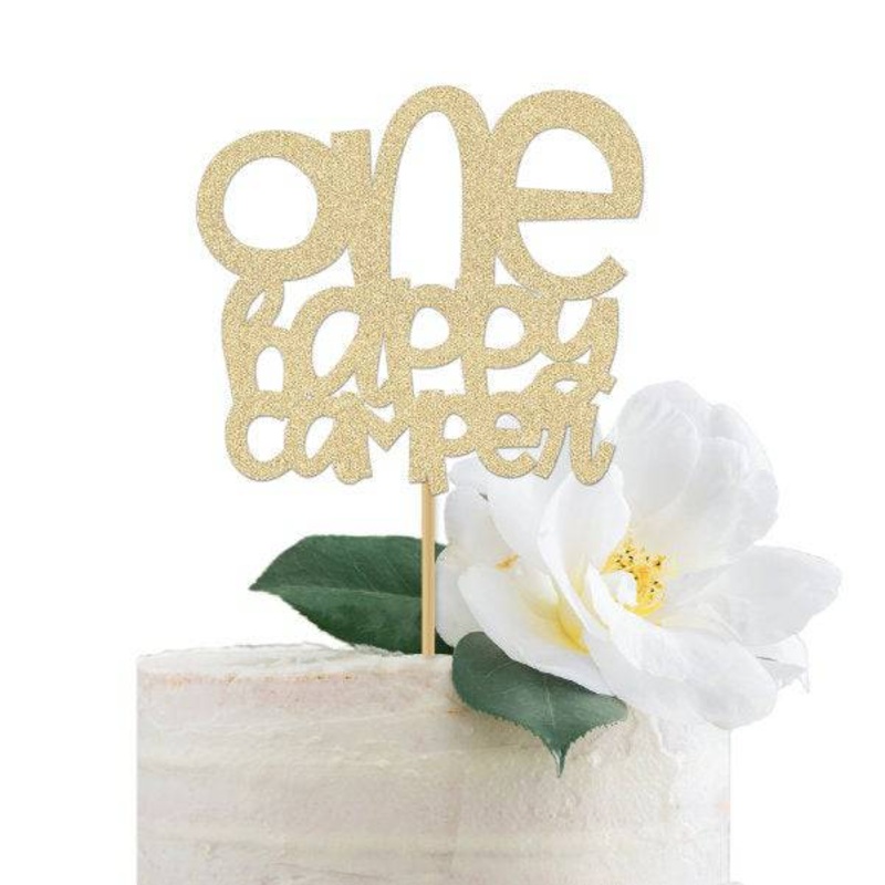 One Happy Camper Cake Decoration