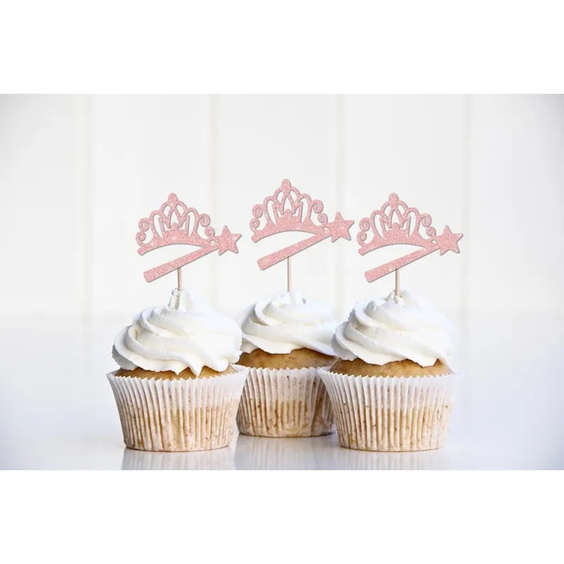 Tiara and Wand Cupcake Toppers