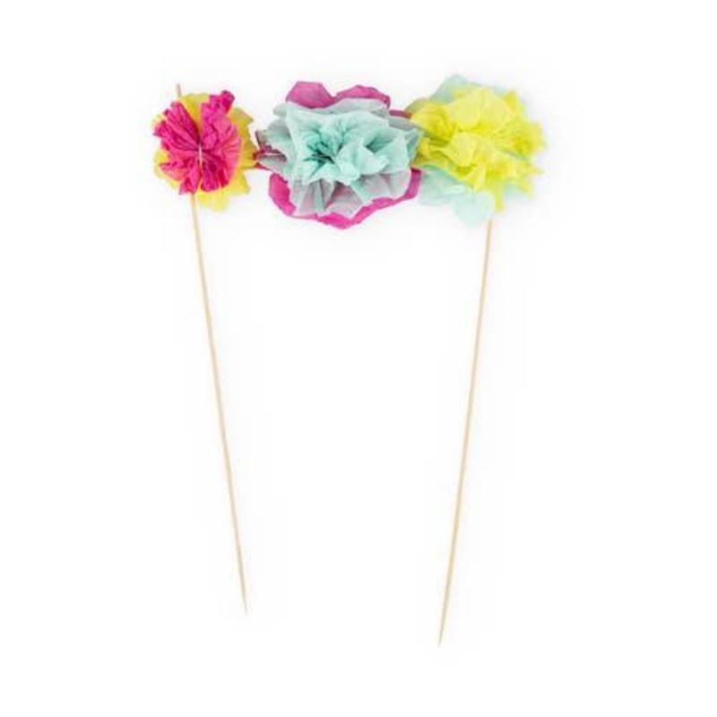 Tissue Flower Cake Topper S0041