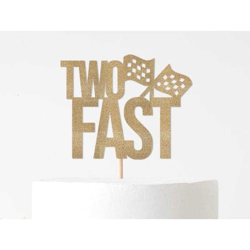 Two Fast Cake Topper