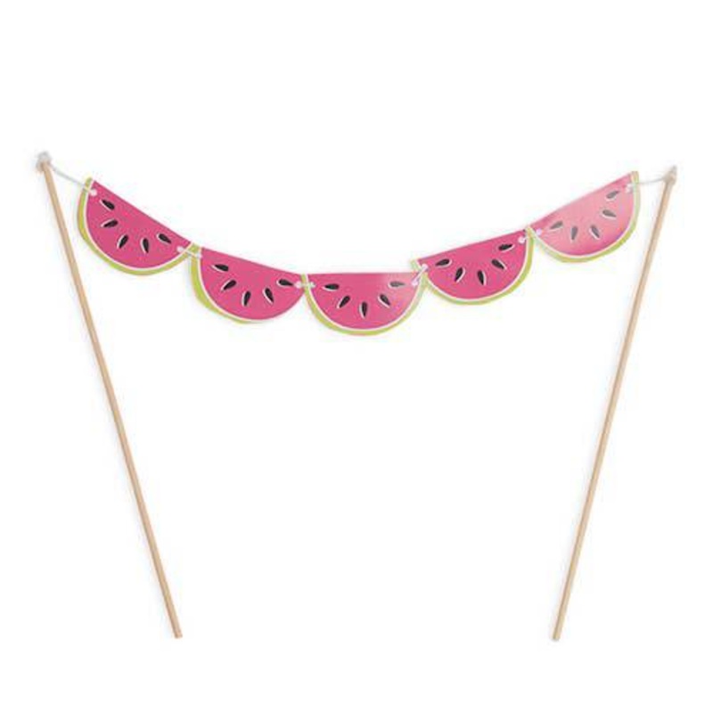 Watermelon Banner Cake Topper S5132