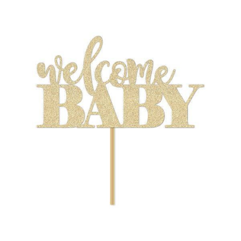 Welcome Baby Cake Topper