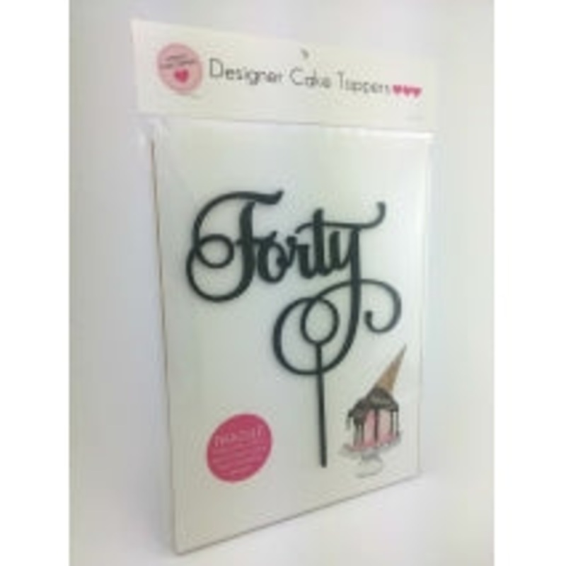 Acrylic Cake Topper - Forty