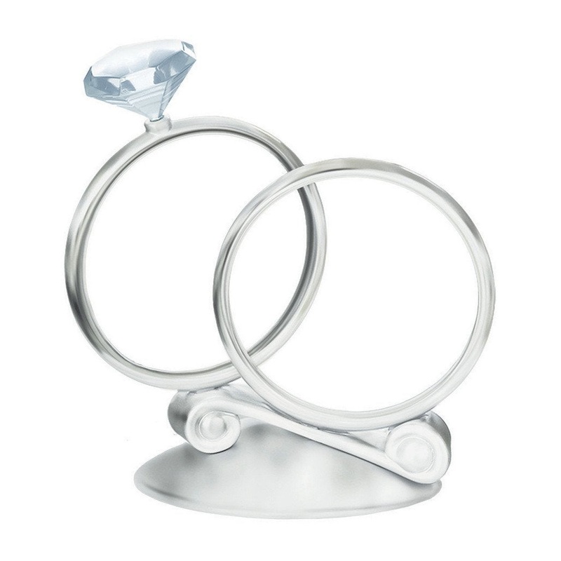 Acrylic Cake Topper - Ring with GEM
