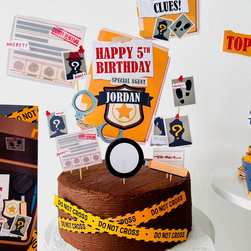 Detective Cake Topper