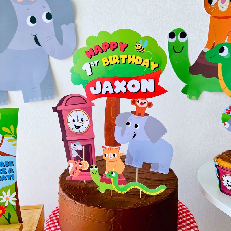 Hickory Dickory Dock Cake Topper