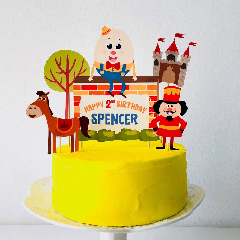 Humpty Dumpty Birthday Cake Topper