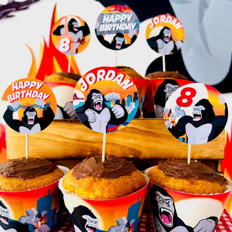 King Kong Cupcake Toppers