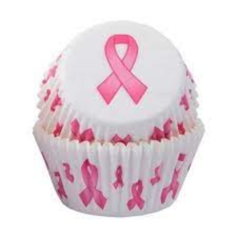 PINK RIBBON CUPCAKE CASES