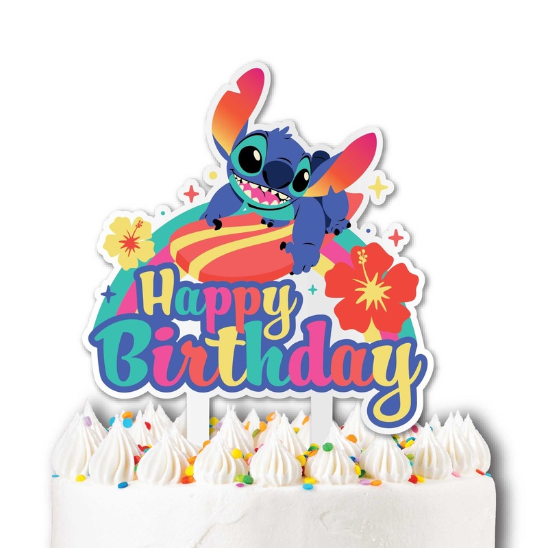 STITCH ACRYLIC CAKE TOPPER