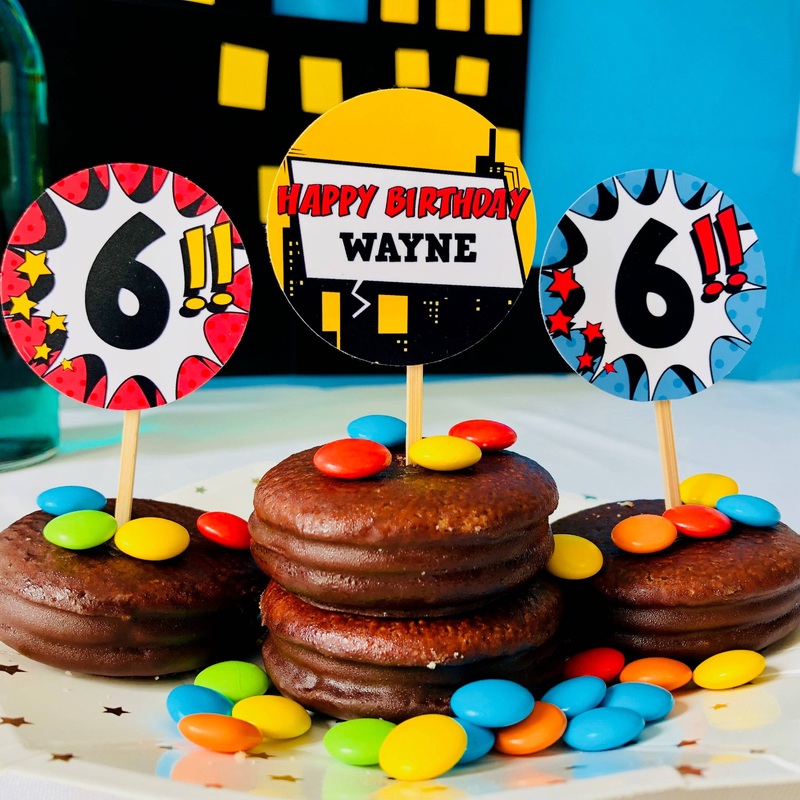 Superhero Cupcake Toppers Set