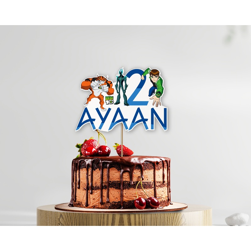 Ben 10 Theme Cake Topper