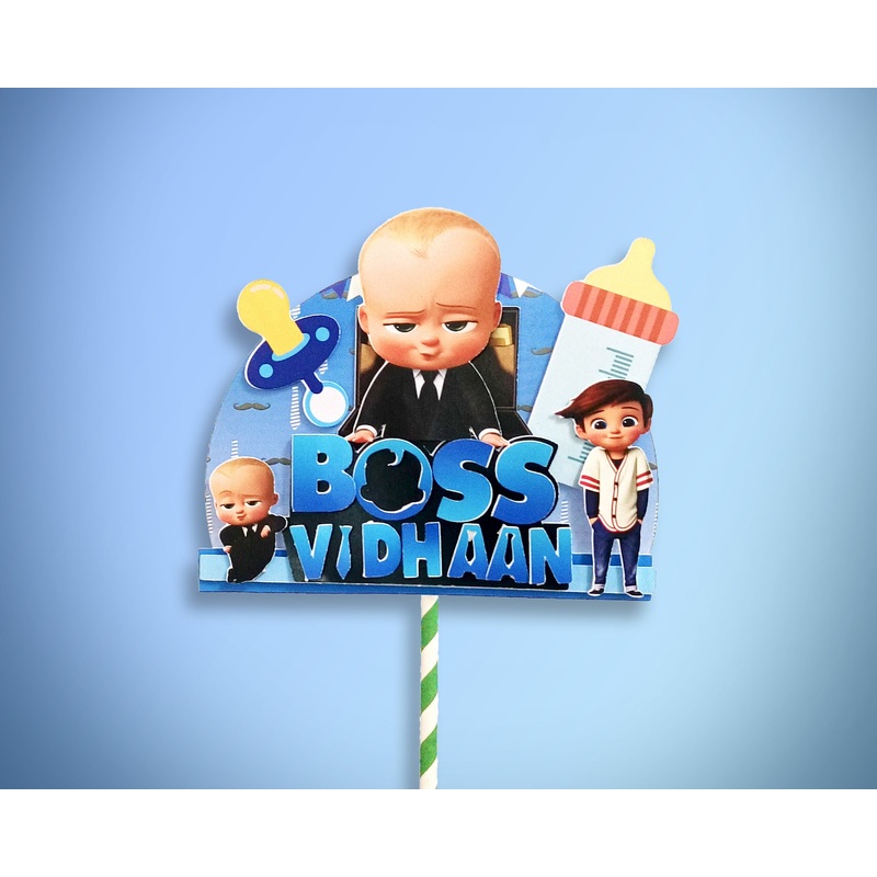 Boss Baby Theme Hand Crafted Cake Topper