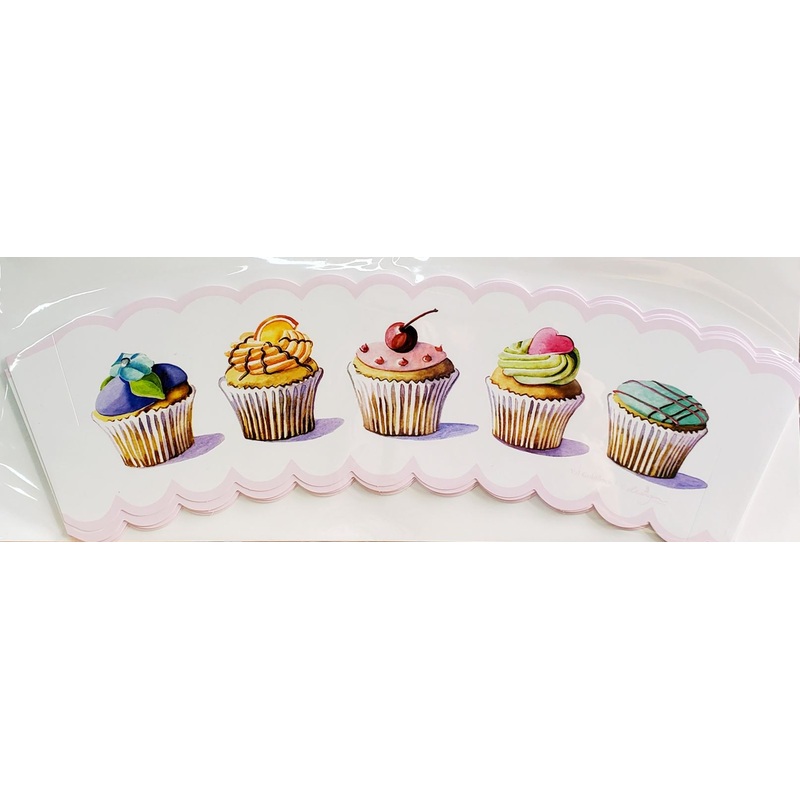Cupcakes Print Cup Decor Pack of 8