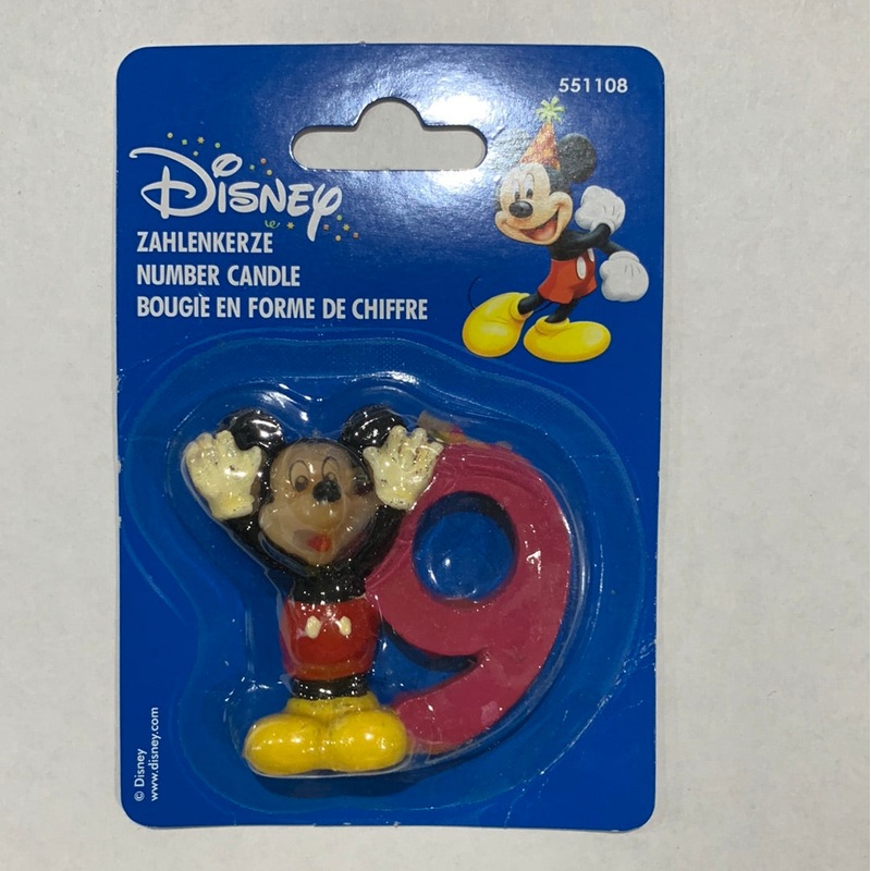 Disney Micky Mouse Birthday Cake Candle Number 9