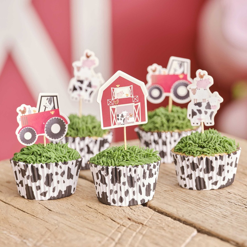 Ginger Ray - Farm Birthday Cake Cupcake Toppers
