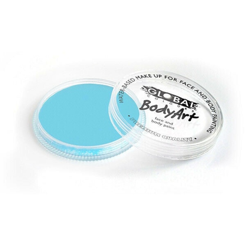 Global 32 Gram Baby Blue Water Activated Cake Makeup