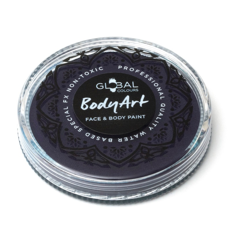 Global 32 Gram Dark Blue Water Activated Cake Makeup