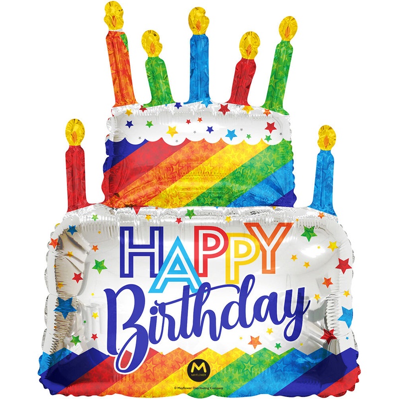 Happy Birthday Cake Balloon 36Inches