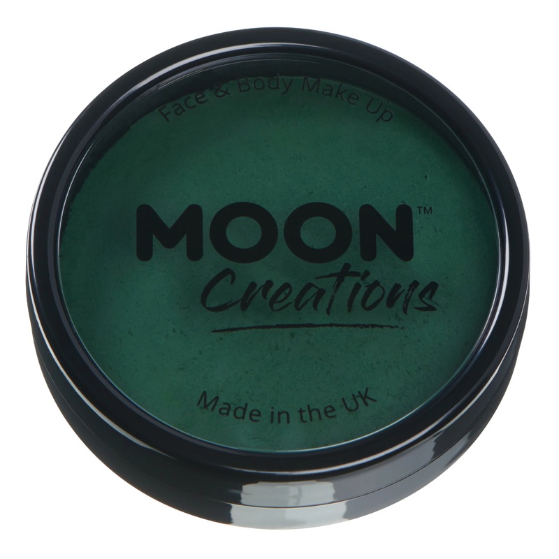 Moon Creations Pro Face Paint Cake Pot - Dark Green