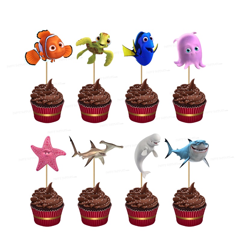 Nemo and Dory Theme Cup Cake Topper