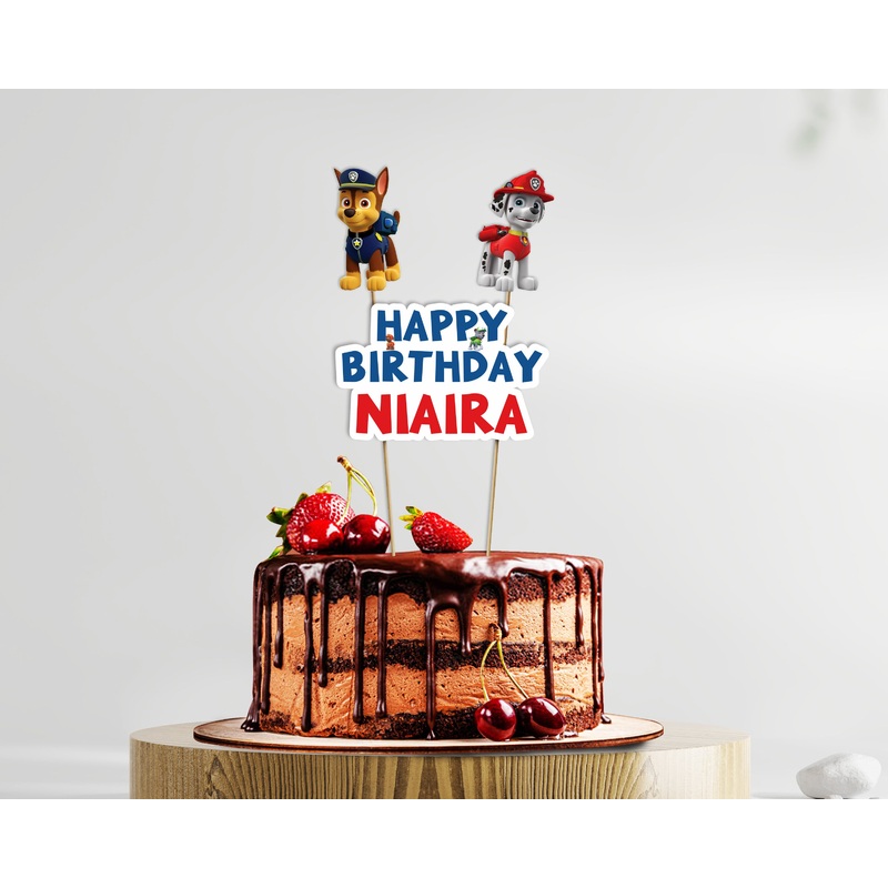 Paw Patrol theme Cake Topper