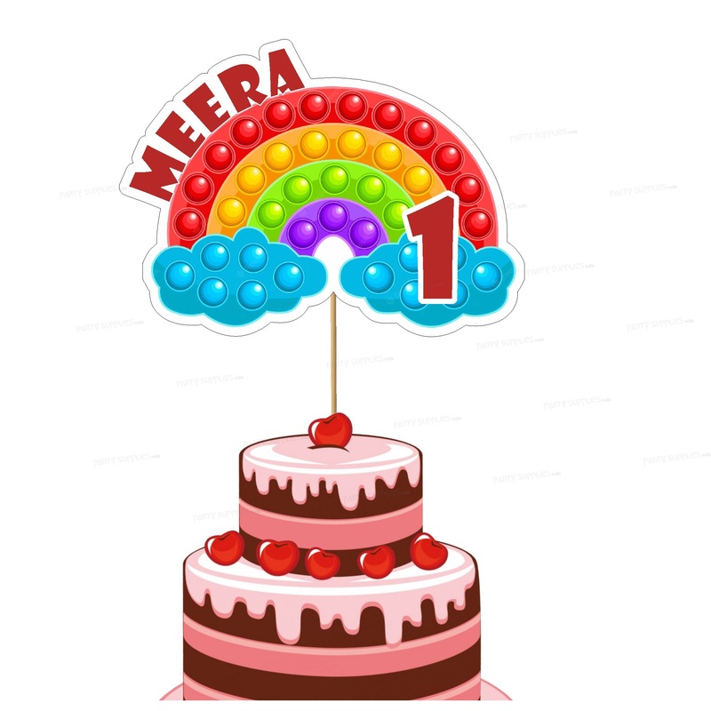 Pop It Theme Customized Cake Topper