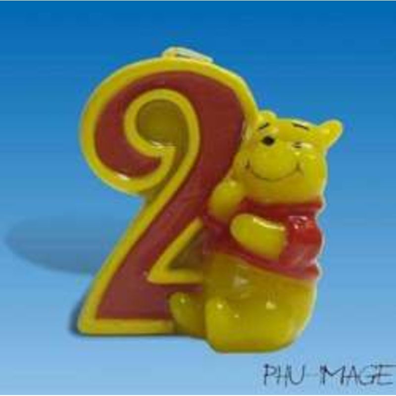 Winnie the Pooh Birthday Cake Candle Number 2