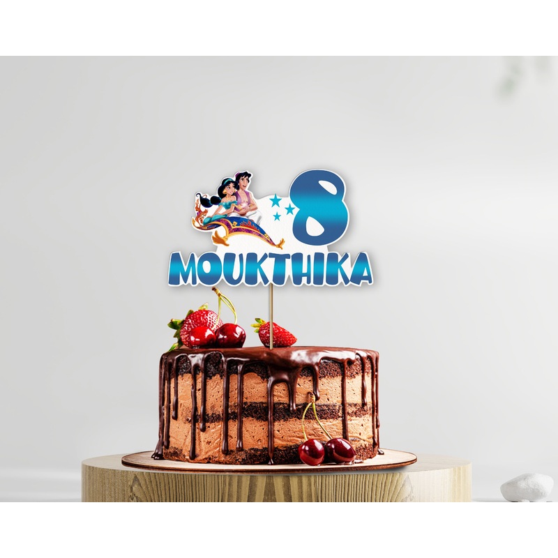 Aladdin Theme Customized Cake Topper